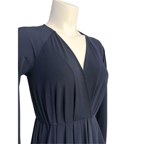 BCBGeneration Women’s Navy Blue Long Sleeve With Pockets Mini Dress‎ Size 2XS - Picture 2 of 8